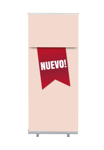 Showdown Displays Roll-Banner Budget 85 Komplettset Neu Rot Spanisch, RBB085LSFI345