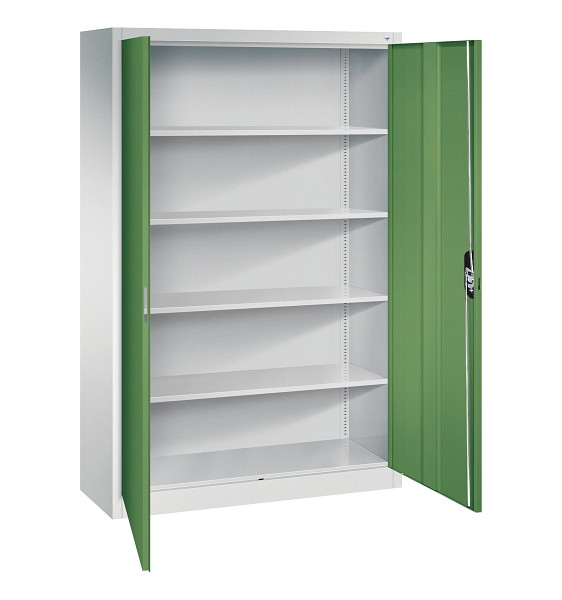 C+P Büroschrank Acurado, H1950xB1200xT400mm, 7035/6011, 9460-000 S11079