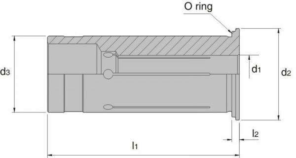 Bilz Reduzierbuchse für Hydrodehnspannfutter, D in mm: 6, D4 in mm: 32, 9142804