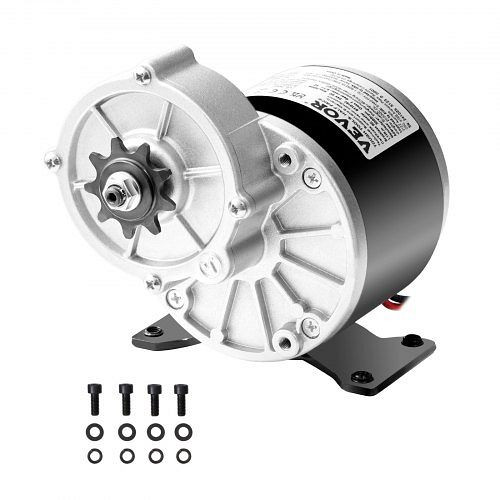 VEVOR 350 W Elektromotor, 24 V, 3000 U/min, für Go-Kart, Dirtbike, E-Bike, Motorrad, Roller, Heimwerker, ZLWSDJTJ350WC2NWCV9