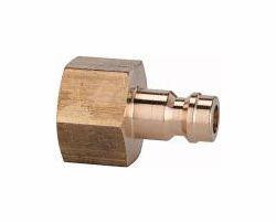 Riegler Nippel NW 5, Messing blank, Innengewinde, 107151