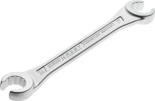 Hazet Doppel-Ringschlüssel, offen, Außen-Doppel-Sechskant Profil, 24 x 27 mm, 612-24X27