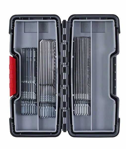 Bosch Stichsägeblatt-Set Wood Precision, 30-teilig, Einnockenschaft, 2607010905