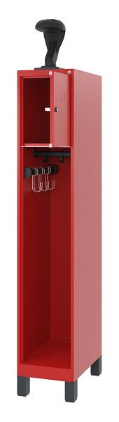 C+P Feuerwehrspind Evolo, Modell YOUNGSTER, 1 Abteil, H1630xB300xT500 mm, Feuerrot, 0490015-10 S10008