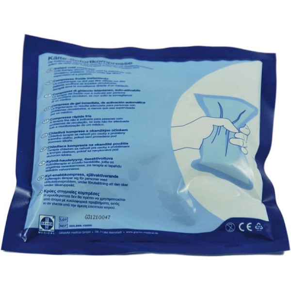 Stein HGS Kälte-Sofortkompresse aus PE-LD, 150 x 170 mm, zur Einmalnutzung, 25516