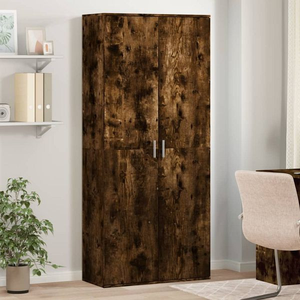 vidaXL Highboard Räuchereiche 80x35x180 cm Holzwerkstoff, 3276655