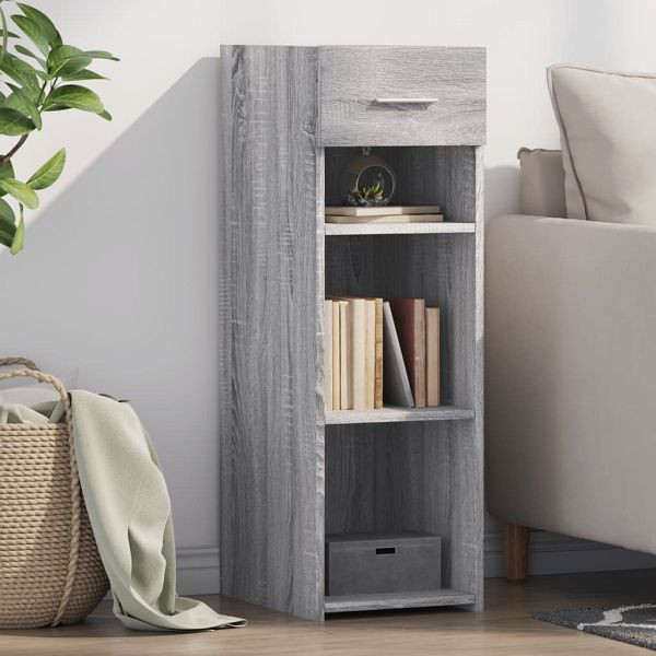 vidaXL Sideboard Grau Sonoma 30x42,5x93 cm Holzwerkstoff, 846311