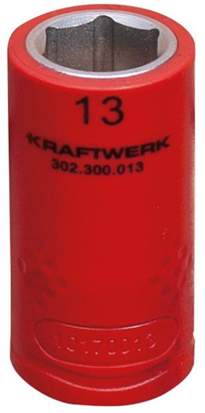 Kraftwerk 3/8" Elektriker Stecknuss 13 mm VDE, 302.300.013