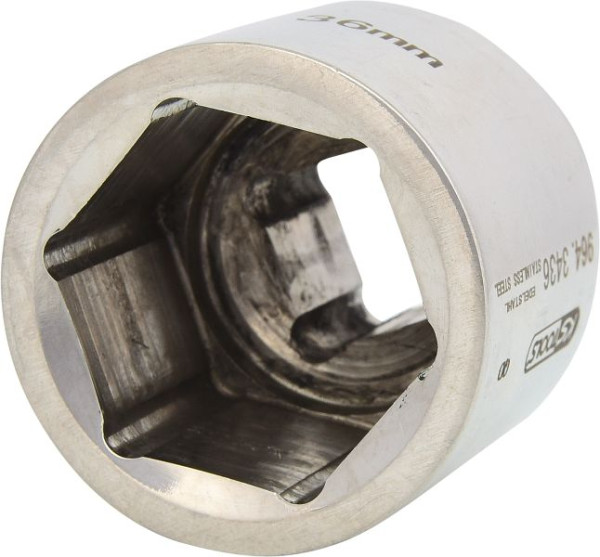 KS Tools Edelstahl 3/4" 6kant-Stecknuss, 36mm, 964.3436