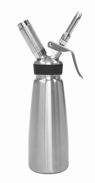 Schneider Sahnespender 0,5 Liter, Komplett aus Edelstahl mit 3 verschiedenen Tüllen, 196050