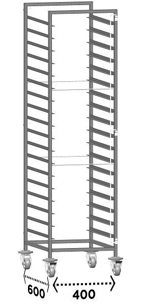 Unox Stikkenwagen für 18 Bleche 400x600, XTB0003