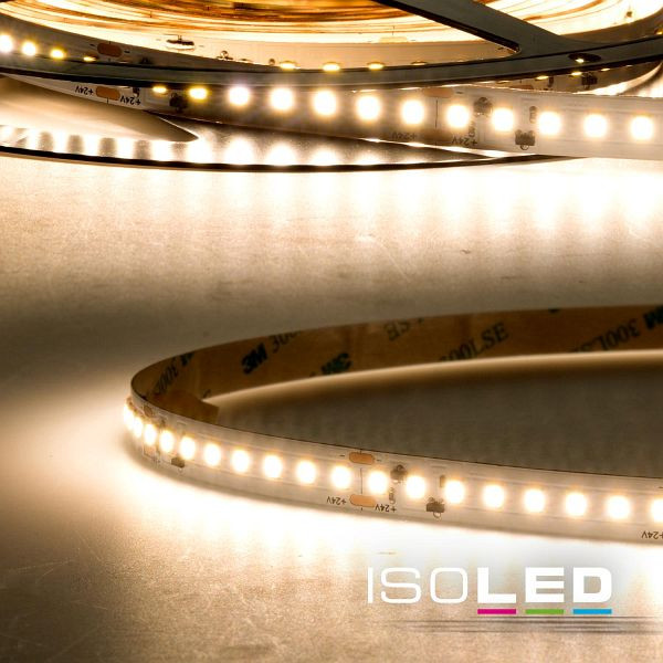 ISOLED LED CRI830 High-Lumen CC Flexband, 24V DC, 21W, IP20, 3000K, 150 lm/W, 5m Rolle, 140 LED/m, 113557