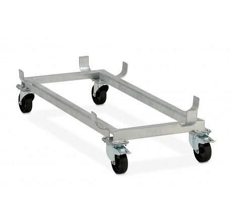 Cemo Lenkrollengestell komplett, auch für Streugutbehälter, 7813, 4052886099360