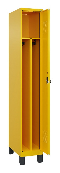 C+P Spind Evolo PLUS, mit Füßen, 1 Abteil, 1950x300x500mm, 1023/1023, Verschluss Drehriegel, 049010-10F S10022