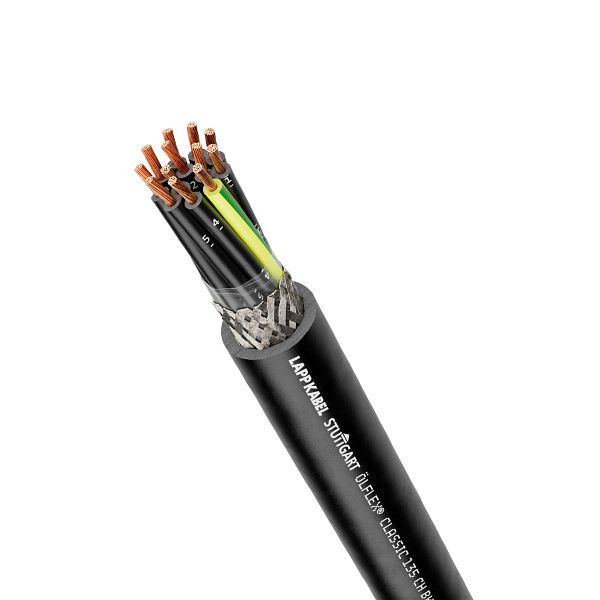 LAPP Steuerleitung ÖLFLEX® CLASSIC 135 CH, Schwarz 0,6/1 kV 7G1,5, VE: 100 Meter, 1123472/100