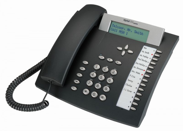 Tiptel Systemtelefon 83 System S0 anthrazit, 1082620