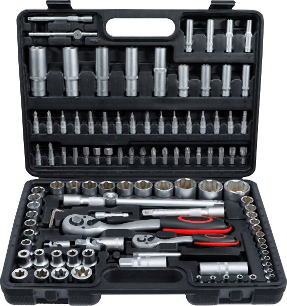 BGS Steckschlüssel-Satz, Antrieb 6,3 mm (1/4") / 12,5 mm (1/2"), 108-teilig, 2287
