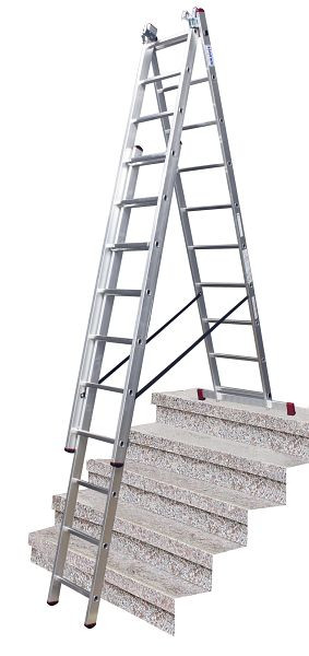 Krause Corda Vielzweckleiter Treppe 3x10 Sprossen, 33406