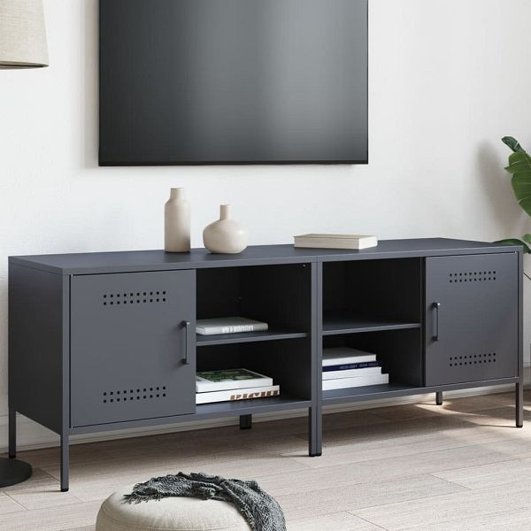 vidaXL TV-Schränke 2 Stück Anthrazit 68x39x50,5 cm Stahl, 842999