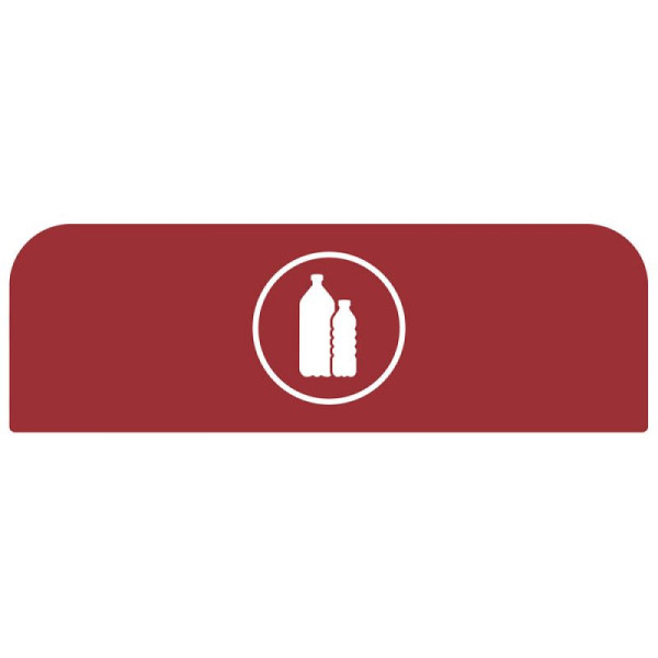 STEIN HGS Configure Recycling-Station Hinweistafel Kunststoff, rot, 57 Liter, EN, 84084.0008