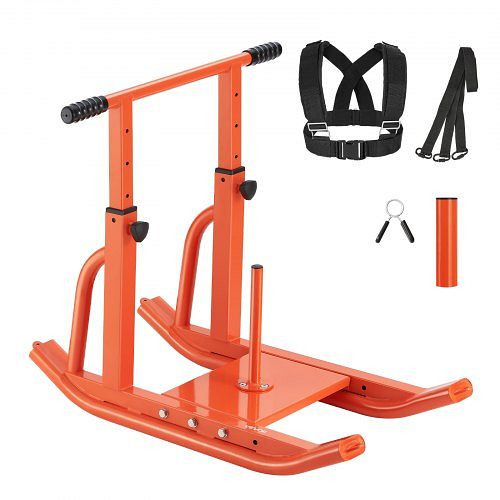 VEVOR Krafttrainingsschlitten mit verstellbarem Griff, kompatibel mit 25/51 mm Scheiben, zur Geschwindigkeitsverbesserung, SZXQCS12YCTX71MLO001V0