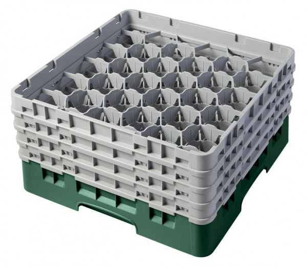 Cambro Spülkorb mit 30 Fächer Camrack® 21,5 cm Flaschengrün, 30S800119