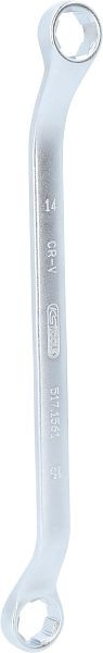 KS Tools RESCUEpower Doppel-Ringschlüssel gekröpft 14x15 mm, 517.1561