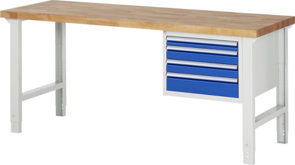 RAU Werkbank Serie 7000 - Modell 7132, B2000 x T700 x H790-1140 mm, 13-7132A1-207B4H.11