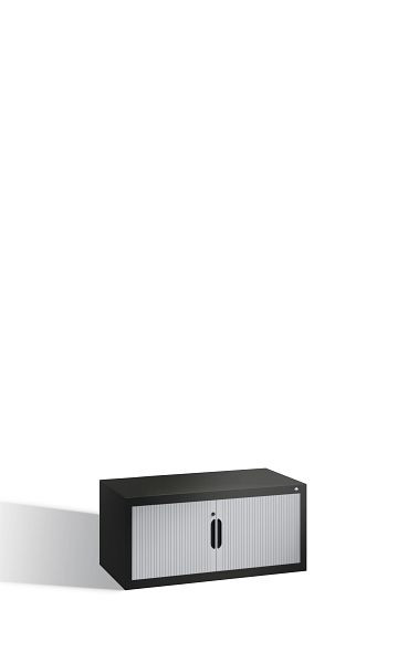 C+P Rollladenschrank Omnispace, H450xB1000xT420mm, Farbe: Schwarzgrau / Lichtgrau, Griffmulde, 3262-00 S10008