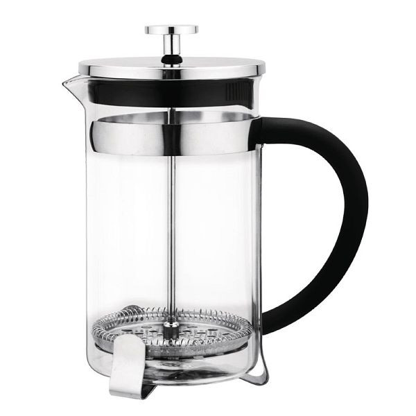 Olympia French Press Edelstahl und Glas 80cl, einfaches, modernes Design, GF231