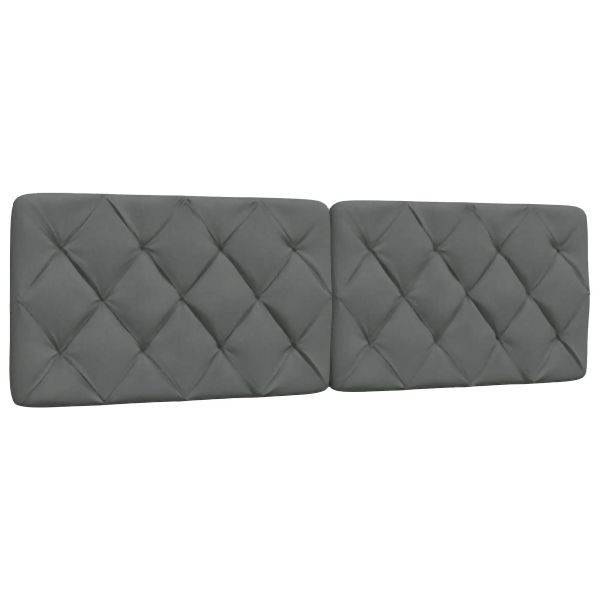 vidaXL Kopfteil-Kissen Dunkelgrau 160 cm Stoff, 4019227