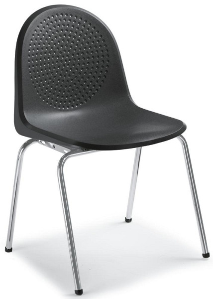 Deskin Polyamid-Schalenstuhl P1, Anthrazit, 525 x 530 x 810 mm, VE: 4 Stück, 279027