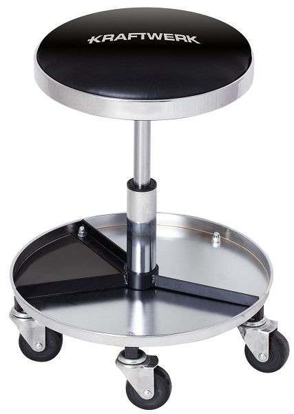 Kraftwerk Werkstatt-Rollhocker, Maße: 450-570 mm, Ø 450 mm, 3984