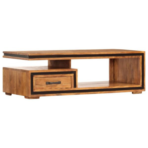 vidaXL Couchtisch Massivholz Akazie 100x45x33 cm, 247493