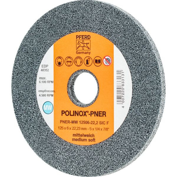 Pferd POLINOX-Kompaktschleifrad PNER-MW 12506-22,2 SiC F, VE: 5 Stück, 44691452