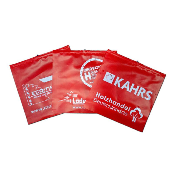 Stein HGS Warnflagge mit individuellem Aufdruck, Aufdruck einseitig, zweifarbig schwarz weiß, 38159