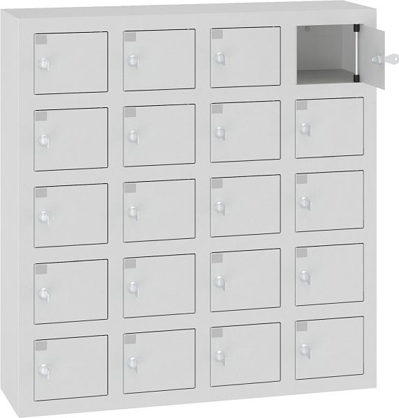 Eurobox Wertfachschrank / Schließfach, 4 Abteile, 20 Fächer, 0500-021405