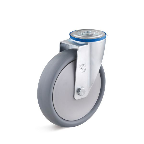 Torwegge Lenkrolle mit Rückenloch, L-IL-TPBK-80, 0029505