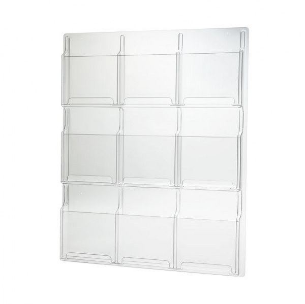 VKF Renzel Prospektspender / Wandmagazin / Wandprospekthalter „Delux” DIN A4, 67.0039.2
