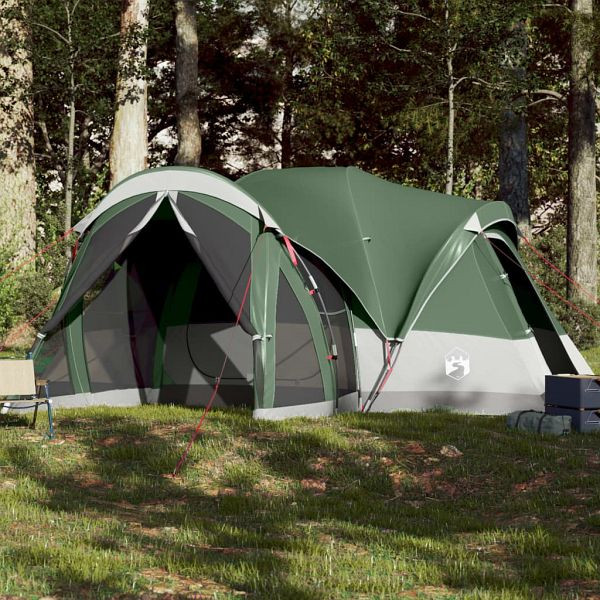 vidaXL Tipi-Familienzelt 8 Personen Grün Wasserdicht, 94737