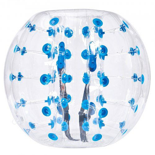 VEVOR Aufblasbarer Bump Ball Bumper Stoßball 1,2 m x 1,03 m, Transparent + Blaue Punkte Aufblasbar Bumper Ball, QSNKCQPPQZJ4J5AKJV0
