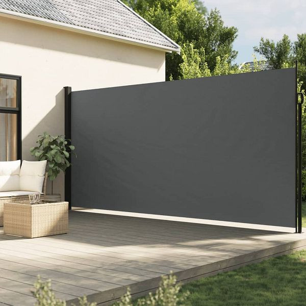 vidaXL Seitenmarkise Ausziehbar Anthrazit 200x600 cm, 4004563