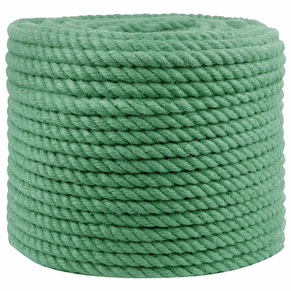 vidaXL Juteseil Grün 100% Tossa Jute, 42011769, 8721359330861