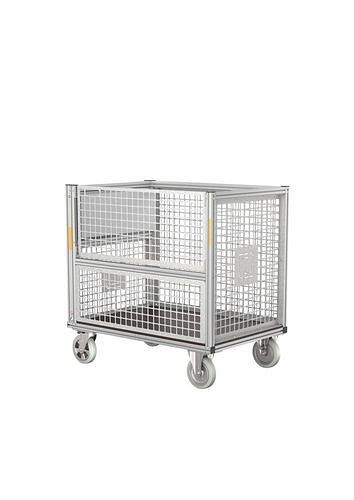 DENIOS Rollcontainer mit Gitterbox hoch, 305157, 4031405940987