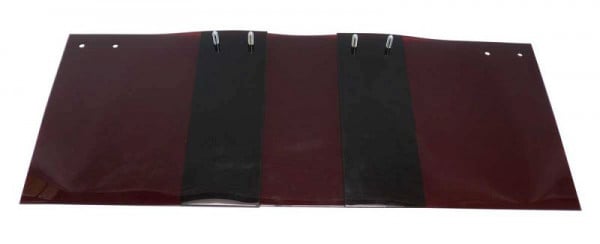 SINOtec TransTac Lamellen mit Lochung für Pendelschalen, rotbraun, 300 x 3 mm, 66% Überlappung, 10001874