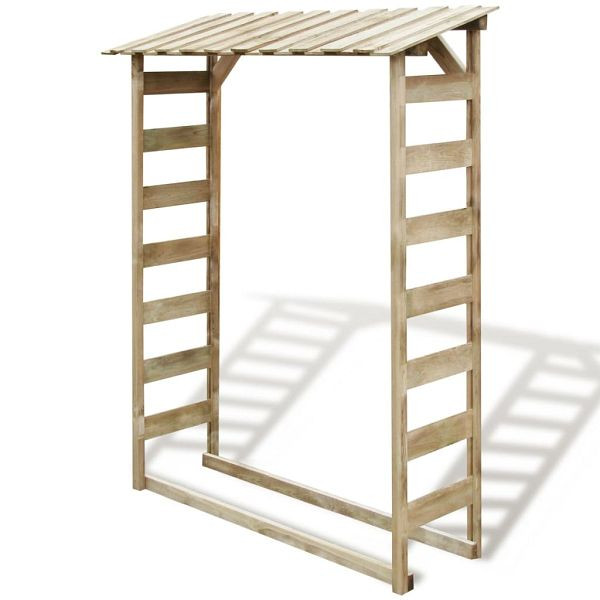 vidaXL Feuerholz-Lagerschuppen 150×44×176 cm Imprägniertes Kiefernholz, 42956