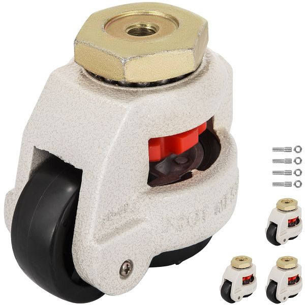 VEVOR GD-80S Nylonrad und NBR-Pad, Set mit 4 Nivellierrollen, JLSPTJFML4PCS80S1V0