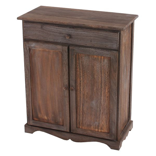Mendler Kommode Schrank, 78x66x33cm, Shabby-Look, Vintage, braun, 30356