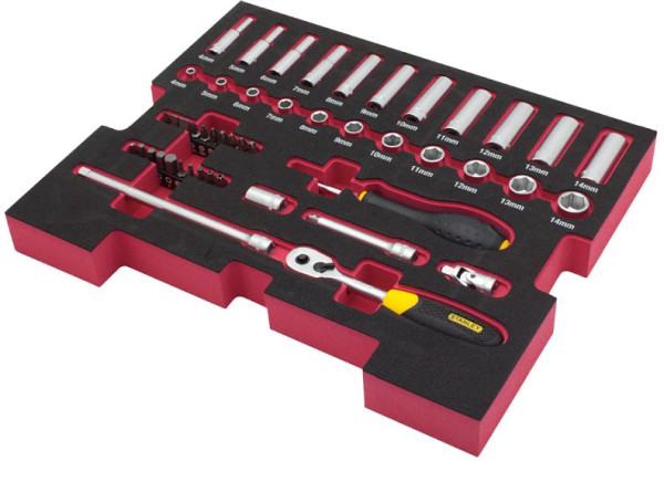 Stanley FatMax TSTAK Einlage 48-teilig 1/4 Set, FMHT0-74295