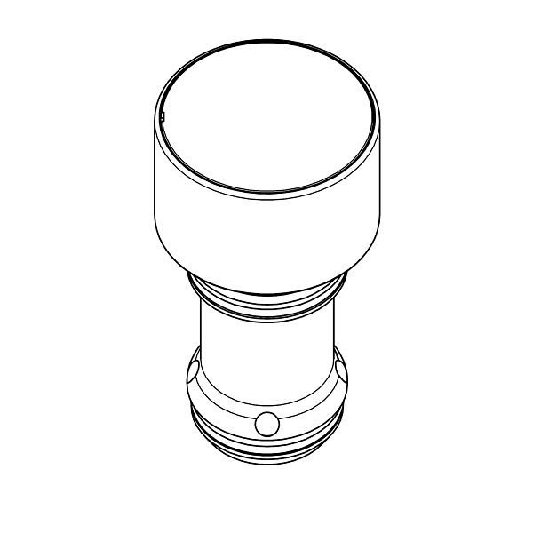 KWC Umrüstoberteil, F3, auf hydraulisch gesteuertes Funktionsteil, für F5S Selbstschluss-Standventil und F5S-Therm, 3600008159
